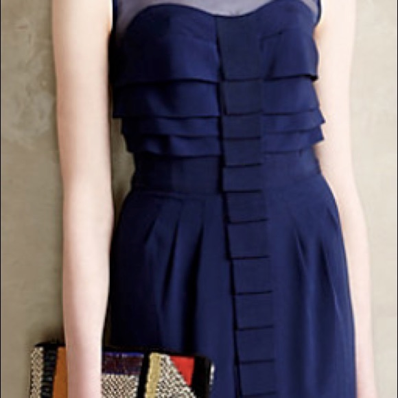 Anthropologie Maeve Ribbon Pleat Sheath - Picture 2 of 6